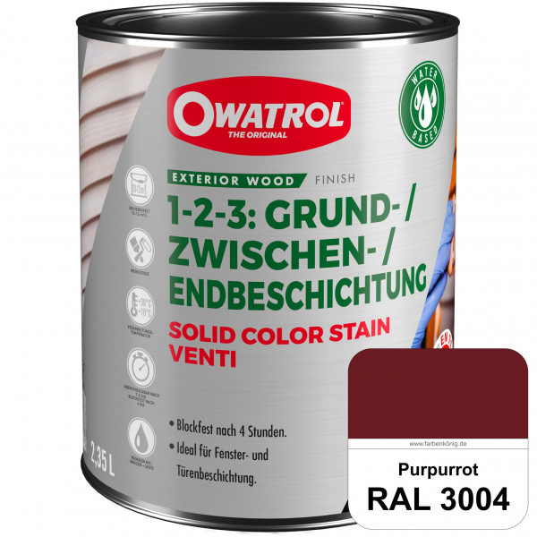 SOLID COLOR STAIN VENTI (RAL 3004 Purpurrot)