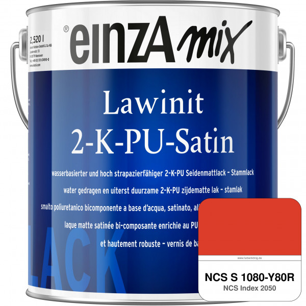einzA Lawinit 2-K-PU Satin Stammlack (NCS S 1080-Y80R)