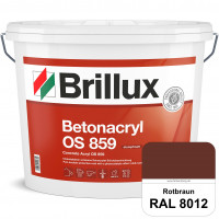 Betonacryl OS 859 (RAL 8012 Rotbraun) Wetterbeständige Schutzbeschichtung für Betonflächen (Außen)