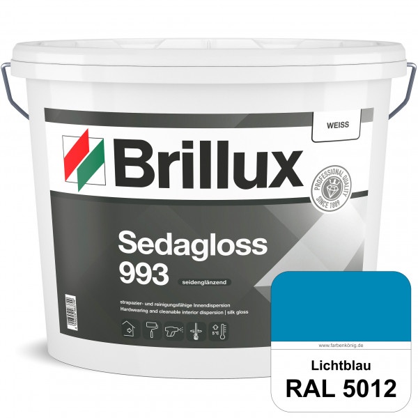 Sedagloss 993 (RAL 5012 Lichtblau) seidenglänzende Innendispersion für hoch strapazierfähige & gut r