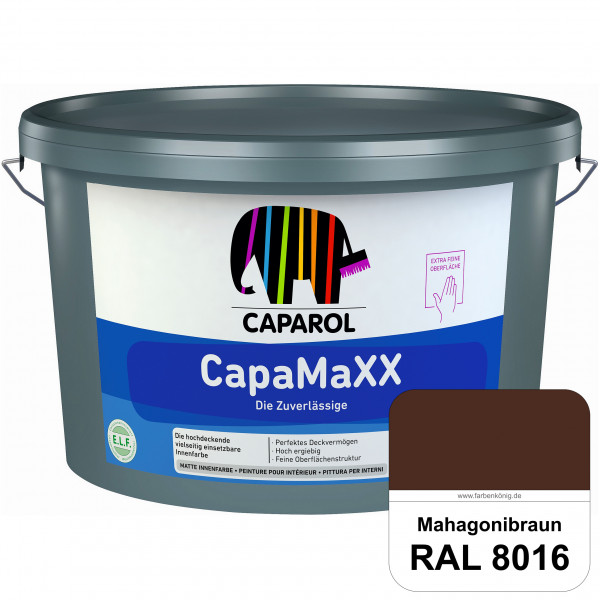 CapaMaXX (RAL 8016 Mahagonibraun) tuchmatte Innenfarbe mit hohem Deckvermögen und Ergiebigkeit
