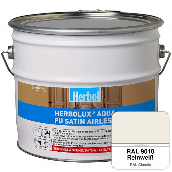 Herbolux Aqua PU Satin Airless (RAL 9010 Reinweiß)