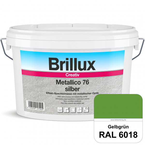 Creativ Metallico 76 (RAL 6018 Gelbgrün) Effektspachtelmasse für Oberflächen mit metallischer Optik
