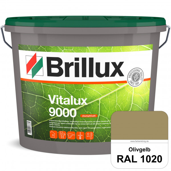 Vitalux 9000 (RAL 1020 Olivgelb) konservierungsmittelfreie Innendispersion für Kinder- & Schlafzimme