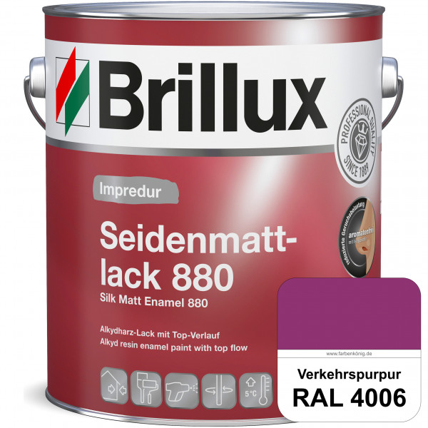 Impredur Seidenmattlack 880 (RAL 4006 Verkehrspurpur) für Holz- oder Metallflächen innen & außen