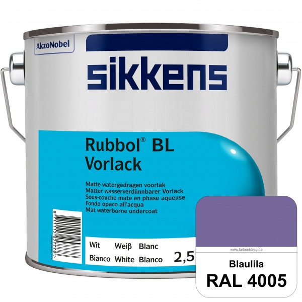 Rubbol BL Vorlack (RAL 4005 Blaulila) Wasserbasierter, matter & umweltschonender Vorlack (innen)