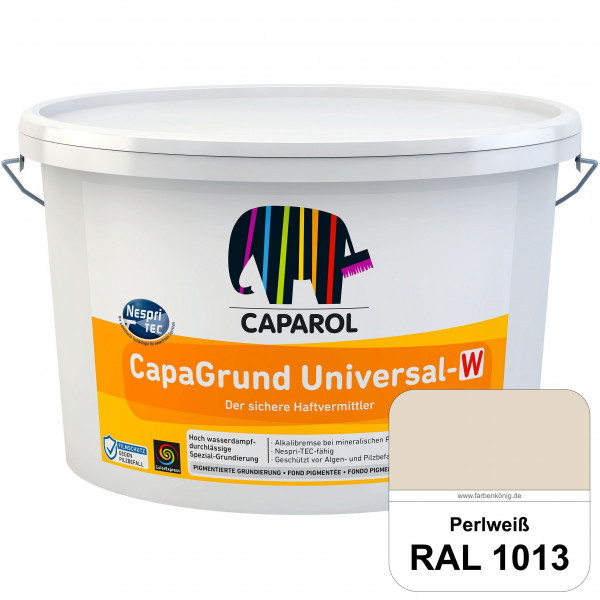 CapaGrund Universal-W (RAL 1013 Perlweiß) hoch wasserdampfdurchlässige Spezial-Grundierung (innen &