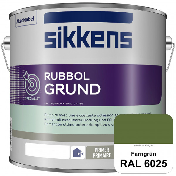 Rubbol Grund (RAL 6025 Farngrün) Seidenmatte Grund- und Zwischenbeschichtung auf Kunstharzbasis (inn