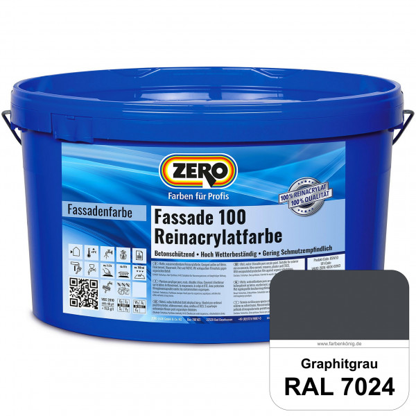 Fassade 100 Reinacrylatfarbe (RAL 7024 Graphitgrau)