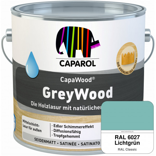 CapaWood® GreyWood (RAL 6027 Lichtgrün) - ersetzt Capadur GreyWood