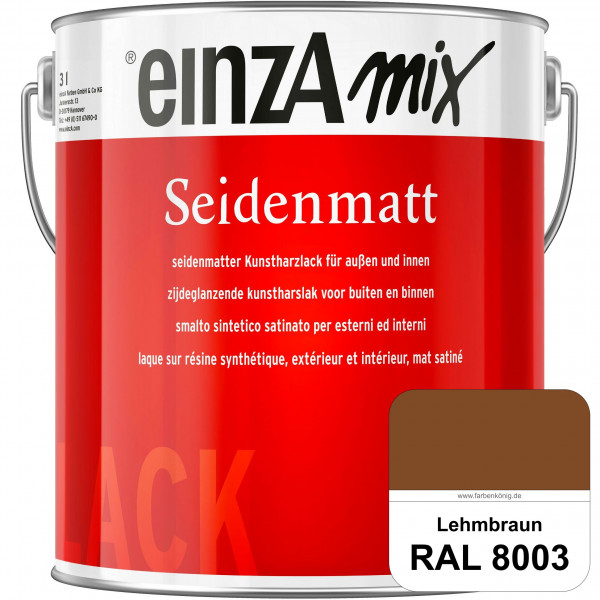 einzA Seidenmatt (RAL 8003 Lehmbraun) Lösemittelhaltiger Seidenmattlack