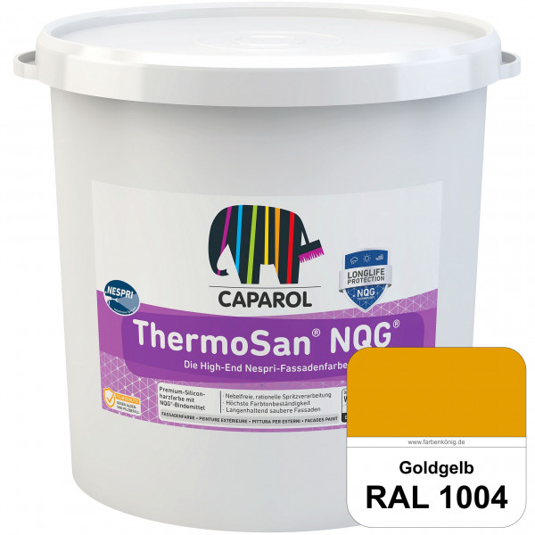 ThermoSan® NQG® Nespri (RAL 1004 Goldgelb) Siliconharz-Bindemittelkombination mit integrierter Nano-