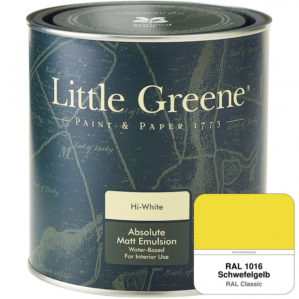 Absolute Matt Emulsion - Sample Pot 250 ml (RAL 1016 Schwefelgelb)