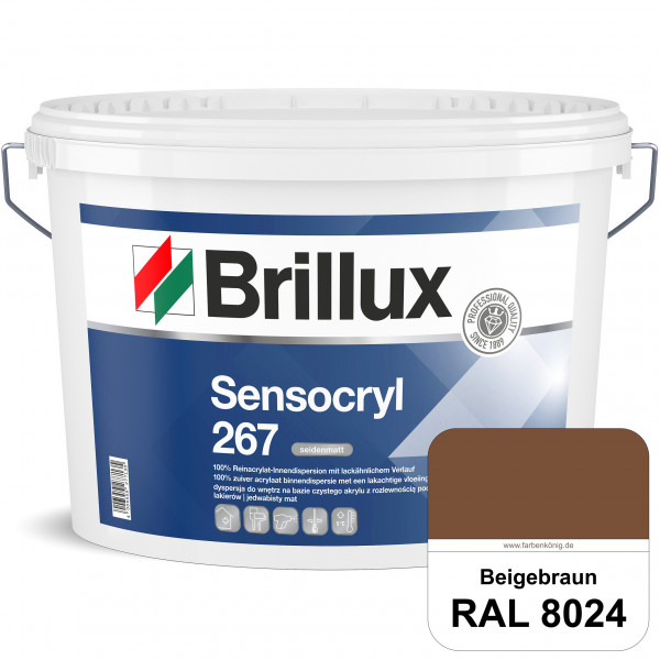 Sensocryl ELF 267 (RAL 8024 Beigebraun) seidenmatt hochwertige Reinacrylat-Innendispersion für Artzp