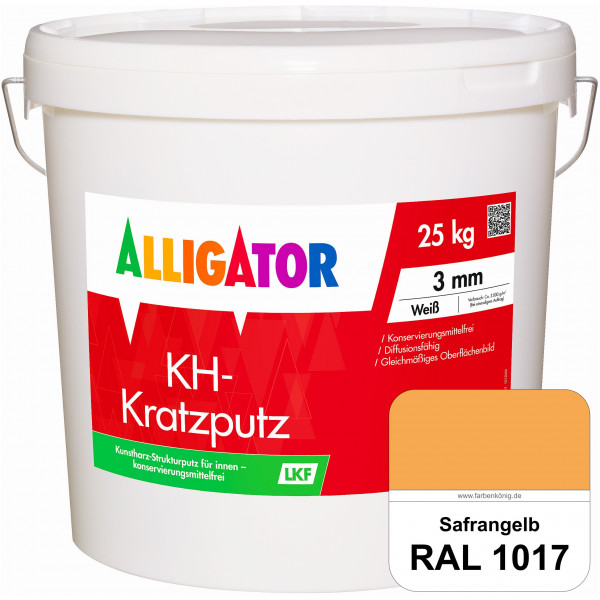 KH-Kratzputz LEF 2 mm (RAL 1017 Safrangelb)