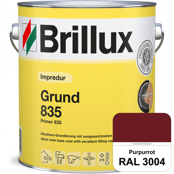 Impredur Grund 835 (RAL 3004 Purpurrot) Grundierung für Laub- und Nadelholz wie Fenstern, Türen etc.
