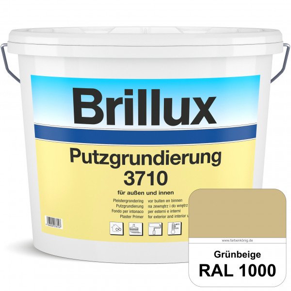 Putzgrundierung 3710 (RAL 1000 Grünbeige) Wetterbeständige & quarzhaltige Grundierfarbe auf Dispersi