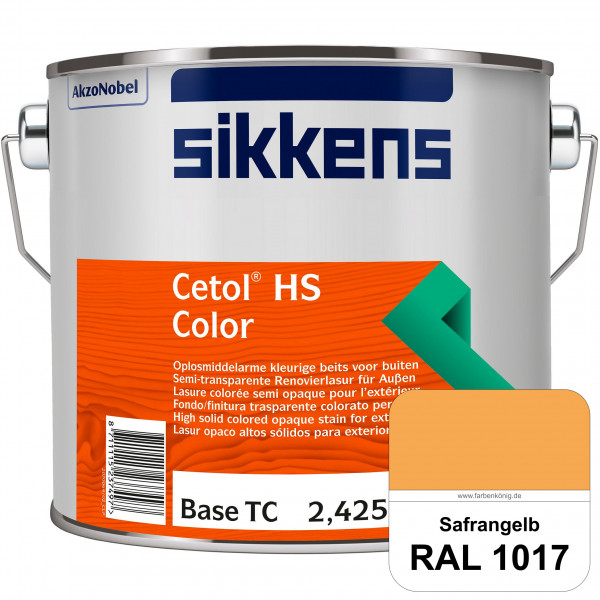 Cetol HS Color (RAL 1017 Safrangelb) Dekorative semi-transparente Lasur (lösemittelhaltig) für außen