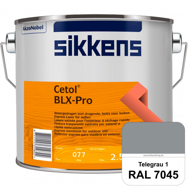 Cetol BLX-Pro (RAL 7045 Telegrau 1) Express Lasur für die Beschichtung von Holzoberflächen (außen)
