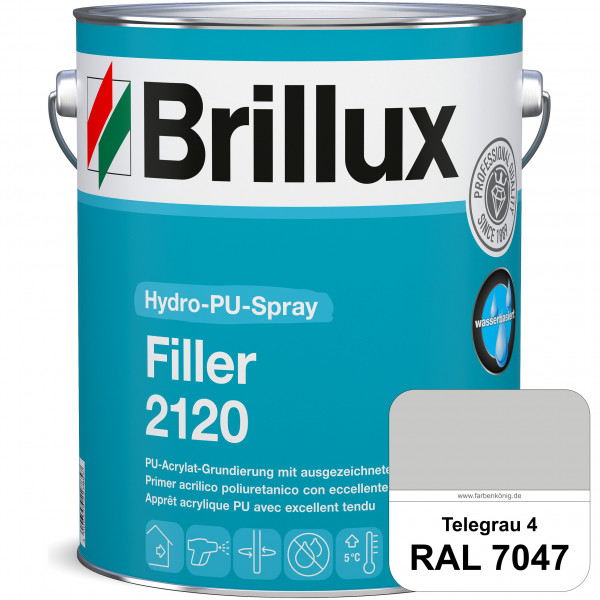 Hydro-PU-Spray Filler 2120 (RAL 7047 Telegrau 4) hochwertige Grund- & Zwischenbeschichtungen im Spri