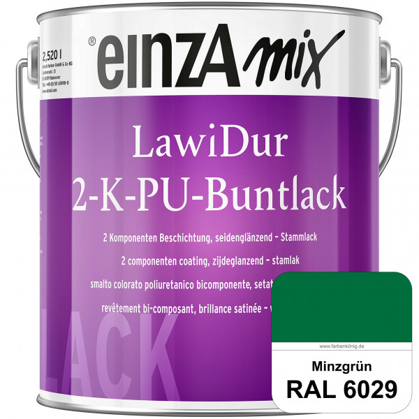 einzA LawiDur 2-K-PU-Buntlack - Seidenglanz (RAL 6029 Minzgrün)