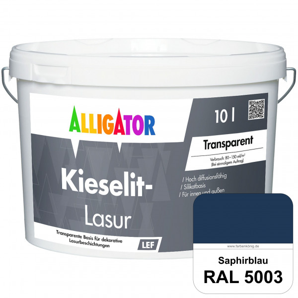 Kieselit-Lasur (RAL 5003 Saphirblau)