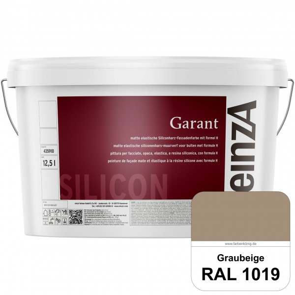 einzA Garant (RAL 1019 Graubeige) elastische Siliconharz-Fassadenfarbe