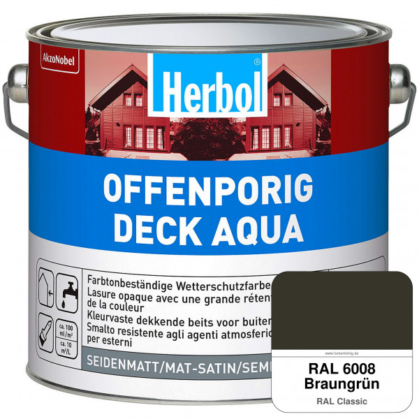 Offenporig-Deck Aqua (RAL 6008 Braungrün)