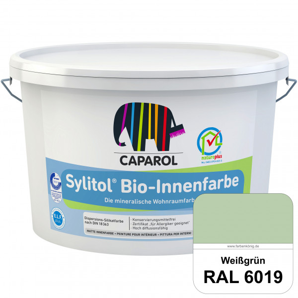 Sylitol® Bio-Innenfarbe (RAL 6019 Weißgrün) Innenfarbe auf Silikatbasis  für Allergiker