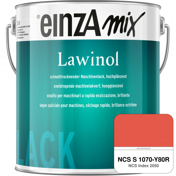 einzA Lawinol hochglänzend (NCS S 1070-Y80R)