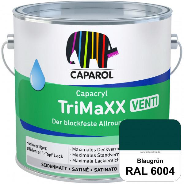 Capacryl TriMaXX Venti (RAL 6004 Blaugrün) Der blockfeste Allrounder für Fenster & Türen