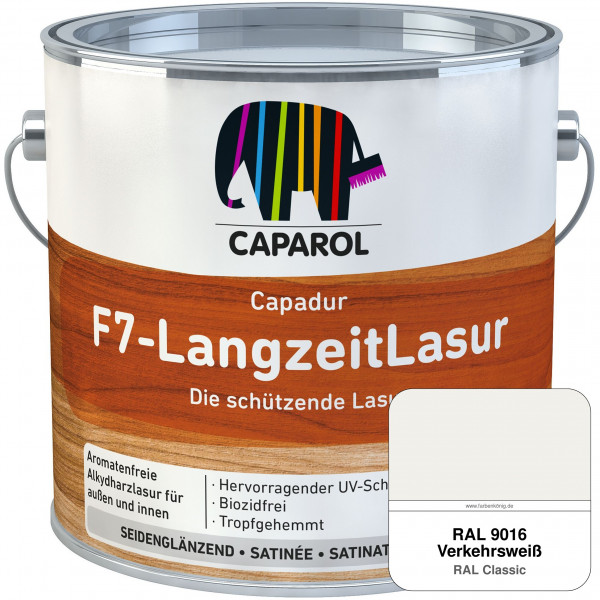 Capadur F7-LangzeitLasur (RAL 9016 Verkehrsweiß)