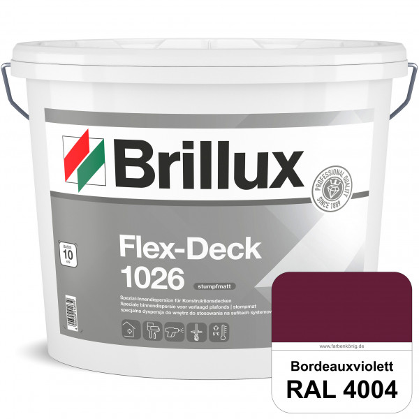 Flex-Deck ELF 1026 (RAL 4004 Bordeauxviolett) Hochwertige Innendispersion für Decken mit Installatio
