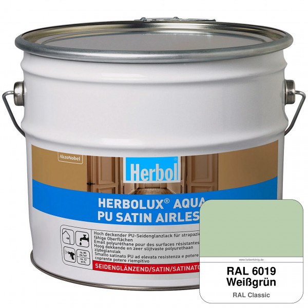 Herbolux Aqua PU Satin Airless (RAL 6019 Weißgrün)