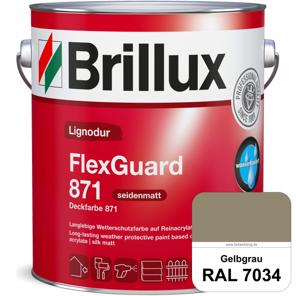 Lignodur FlexGuard 871 (Deckfarbe 871) RAL 7034 Gelbgrau