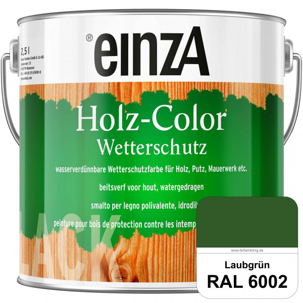 einzA Holz-Color (RAL 6002 Laubgrün) Wetterschutzfarbe für außen