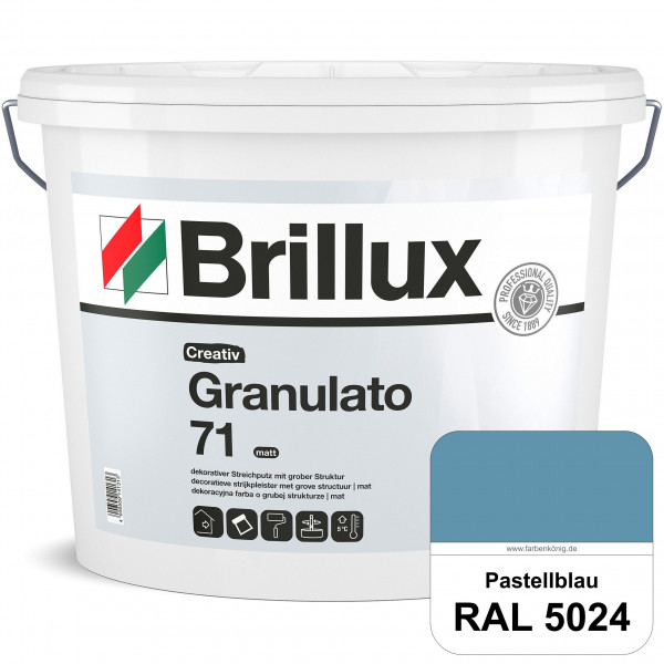 Creativ Granulato 71 (RAL 5024 Pastellblau) Verarbeitungsfertige, quarzgefüllte Dispersionsfarbe für