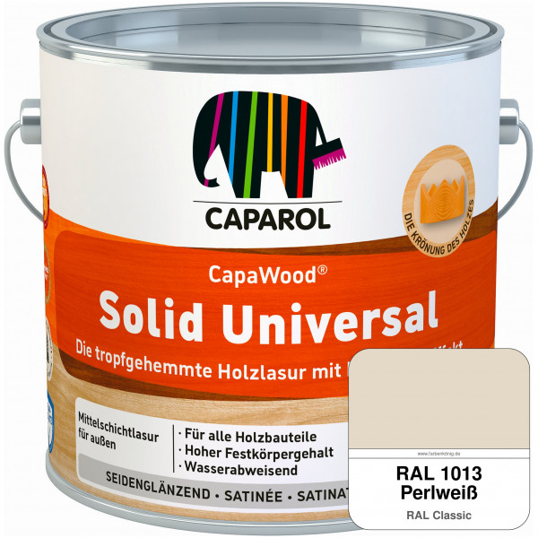 CapaWood® Solid Universal (RAL 1013 Perlweiß) - ersetzt Capadur UniversalLasur