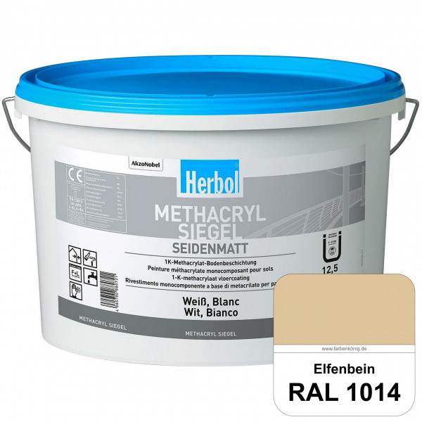 Methacryl Siegel (RAL 1014 Elfenbein) seidenmatte 1K-Beschichtung Böden (Innen & Außen)