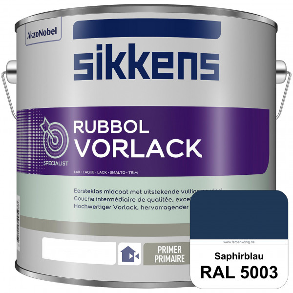 Rubbol Vorlack (RAL 5003 Saphirblau) Aromatenfreier Vorlack der Spitzenklasse (außen & innen)