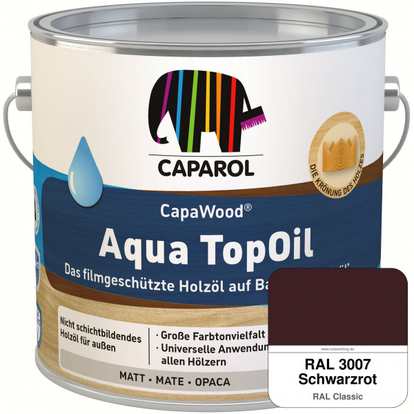 CapaWood® AquaTopOil (RAL 3007 Schwarzrot)
