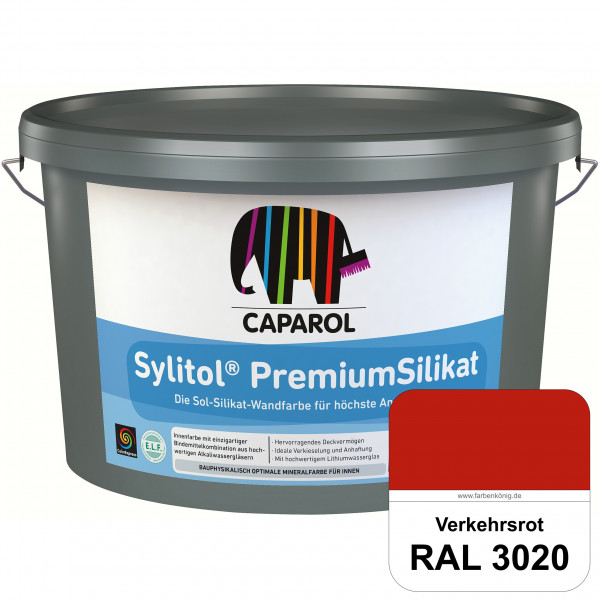 Caparol Sylitol PremiumSilikat (RAL 3020 Verkehrsrot) - ehemals Histolith PremiumSilikat