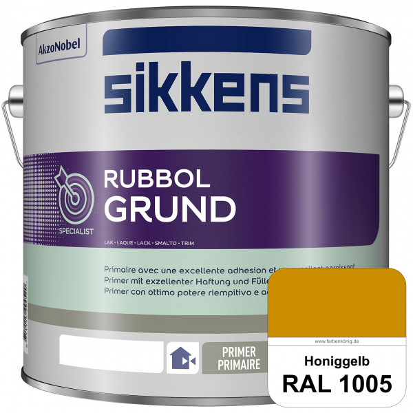 Rubbol Grund (RAL 1005 Honiggelb) Seidenmatte Grund- und Zwischenbeschichtung auf Kunstharzbasis (in