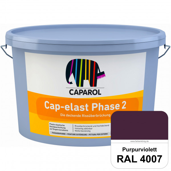 Cap-elast Phase 2 (RAL 4007 Purpurviolett) Sanierung gerissener Putzfassaden und Betonflächen