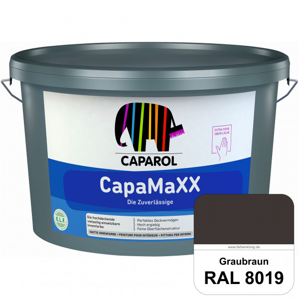 CapaMaXX (RAL 8019 Graubraun) tuchmatte Innenfarbe mit hohem Deckvermögen und Ergiebigkeit