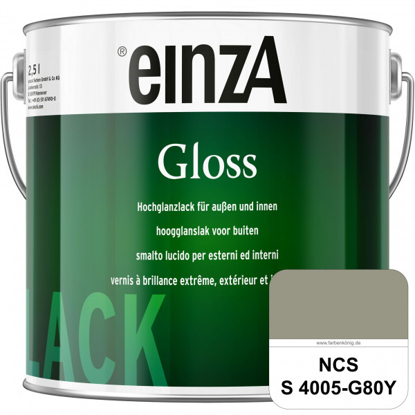 einzA Gloss (NCS S 4005-G80Y) Hochwertiger Alkydharzlack in Premium-Qualität, hochglänzend.