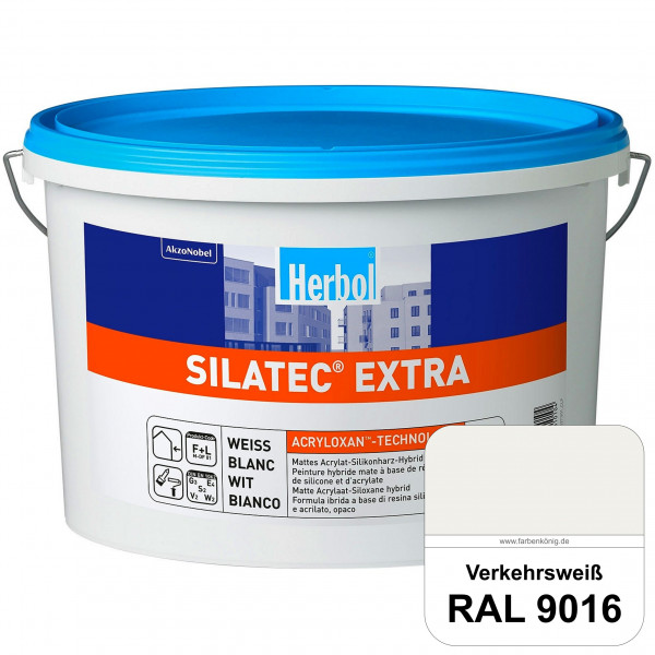 Silatec Extra (RAL 9016 Verkehrsweiß) Siliconharz-Hybrid-Fassadenfarbe
