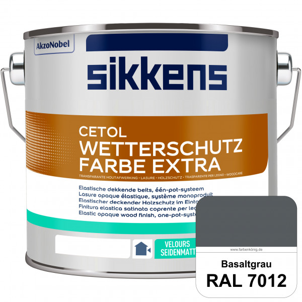 Cetol Wetterschutzfarbe Extra (B-Ware) - 2,5 Liter (RAL 7012 Basaltgrau)