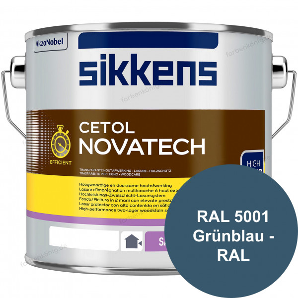 Cetol Novatech (B-Ware) - 1 Liter (RAL 5001 Grünblau - RAL)