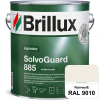 SolvoGuard 885 (RAL 9010 Reinweiß) deckende oder lasierende seidenmatte Alkydharz-Holzfarbe für auße
